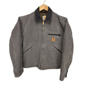 Carhartt Detroit Jacket Blanket Lined Mens‎ Small J97 GVL Gravel Gray